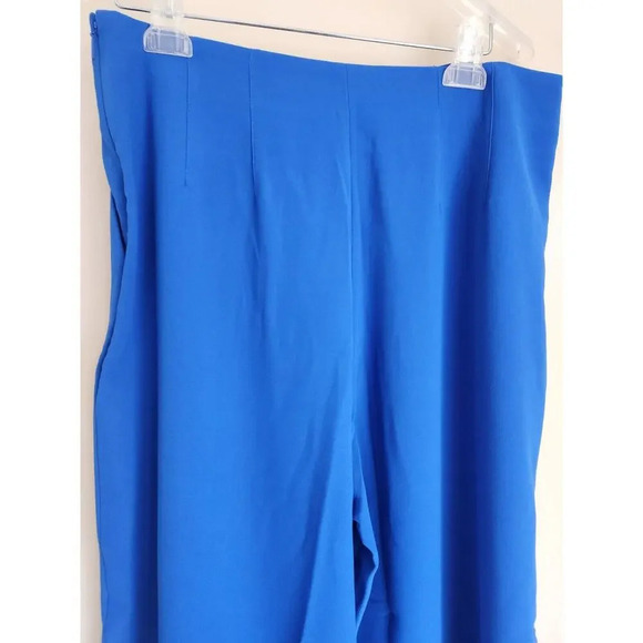 NWT Ted Baker Zettah Pleated Culotte Cropped Pants Ted 4 / US 10 Blue #1K412 - Picture 14 of 14